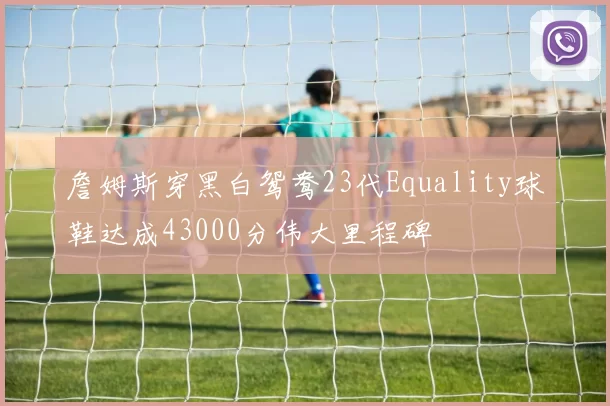 詹姆斯穿黑白鸳鸯23代Equality球鞋达成43000分伟大里程碑